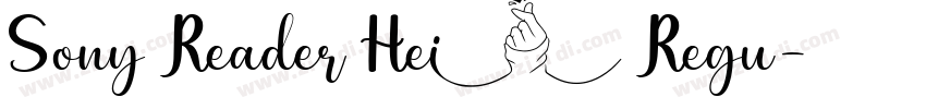 Sony Reader Hei Regu字体转换